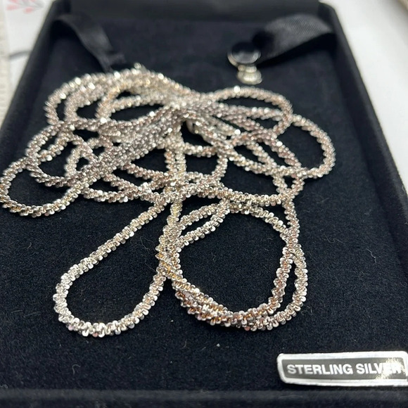 Massive Vintage Italian 925 Milor Diamond Cut Sterling Silver Rope Chain - Picture 8 of 9